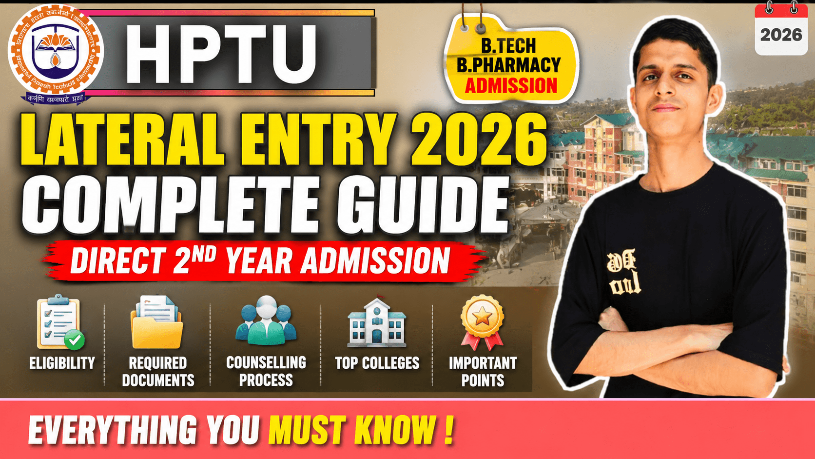 Lateral Entry hptu 2026